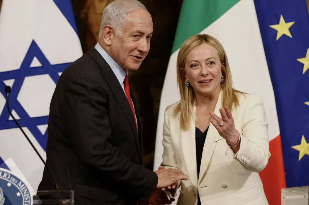 L'Italia rinnova il memorandum di cooperazione militare con Israele 2 meloni e netanyahou