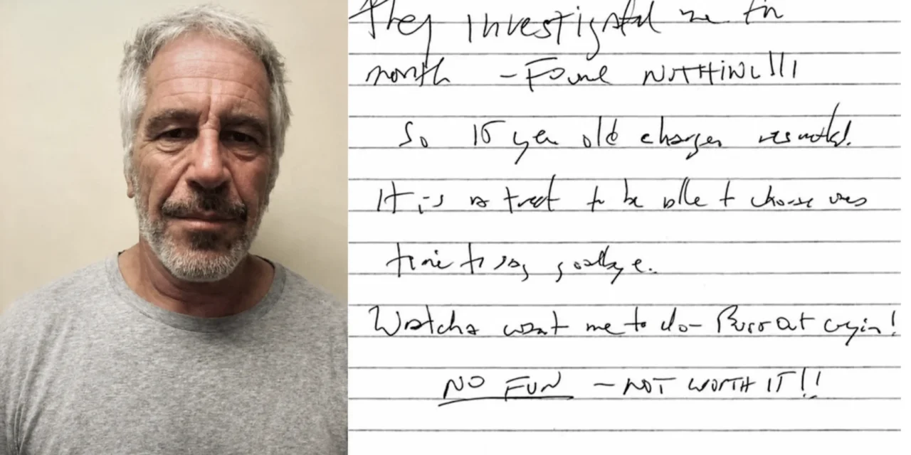 “NO FUN”. Il biglietto di Epstein, la verità che non arriverà e l’industria del dubbio