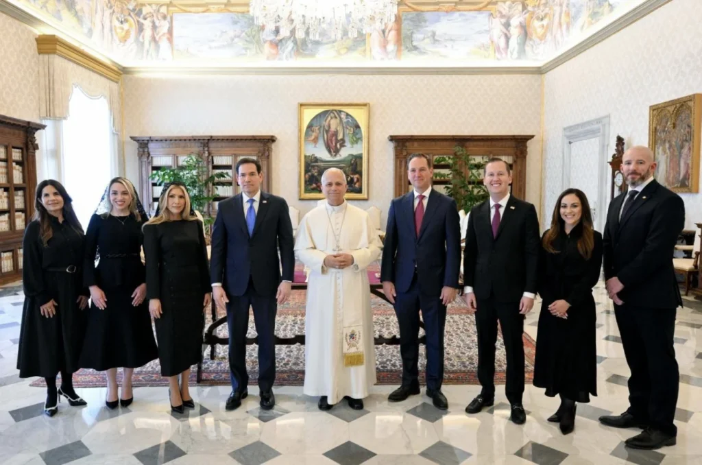 Marco Rubio in Vaticano. Incontro con Leone XIV e l'omologo della Santa Sede, Pietro card. Parolin 1 screenshot 2026 05 07 alle 210822