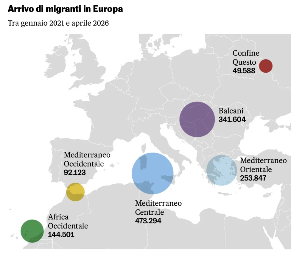 mappa migranti