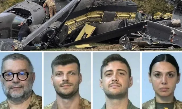 Elicottero italiano precipita in Bosnia. Quattro morti e altri militari feriti